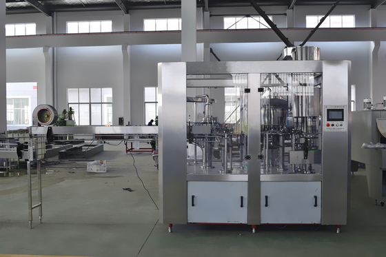 Electric 3 In 1 Automatic Water Bottle Filling Machine  Customized Made Plastic Cap 500ml PET Beverage Equipment