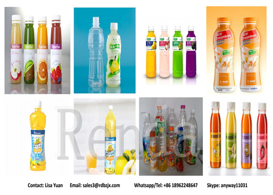 Glass / Plastic Bottle Water Bottling Juice Filling Machine Juice Bottle Filling Equipment
