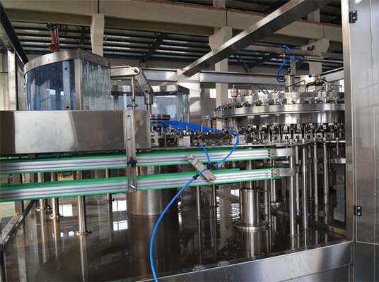 Automated Stainless Steel Carbonated Drink Filling Packaging Machine Coca Cola Soda Water