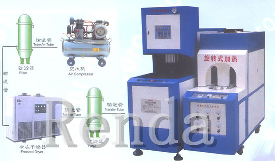 18.9L अर्ध - स्वचालित पीईटी बोतल ब्लोइंग मशीन प्लास्टिक ब्लो मोल्डिंग मशीन